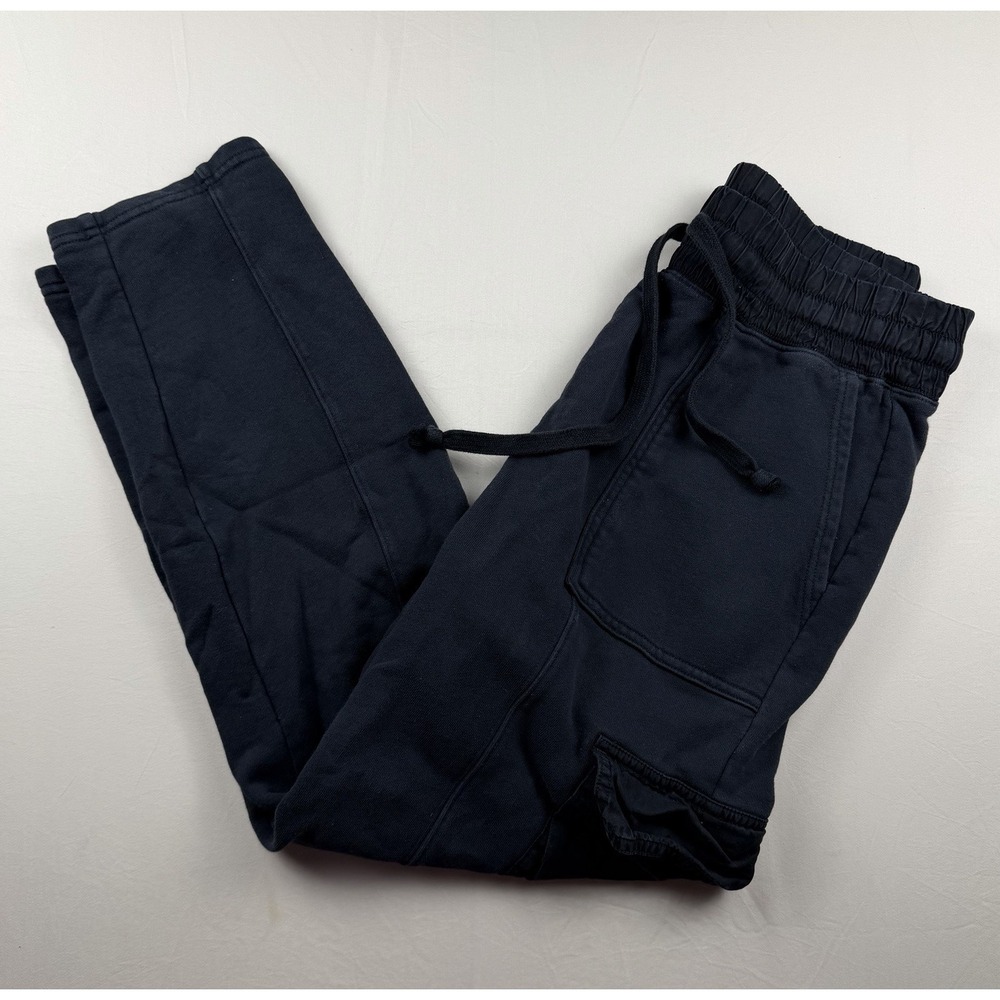 Fabletics Cargo Jogger Sweatpants Women's‎ Small Black Utility Casual Cozy